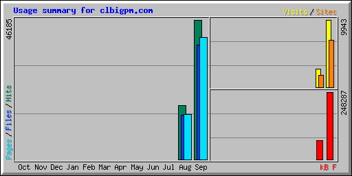 Usage summary for clbigpm.com